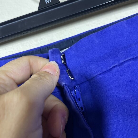 Boden Women's Straight Leg Bluish Purple Pants 6L Cotton - Picture 2 of 5